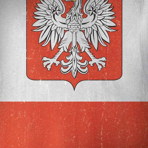 Poland Flag Distressed iPhone X Skin
